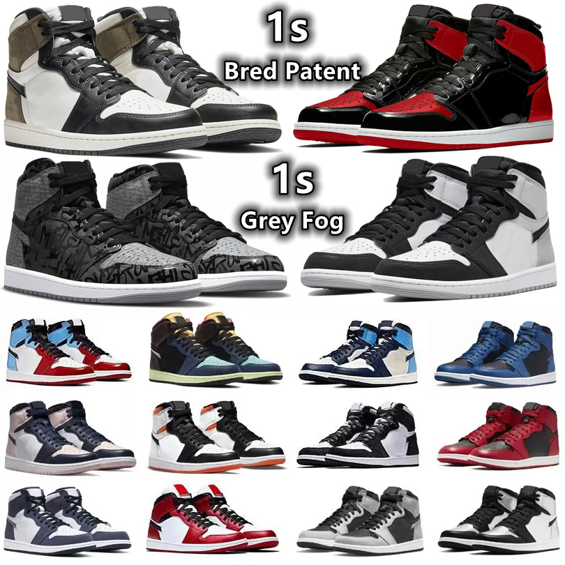 1 1s mens Basketball Shoes Sneakers Grey Fog Yellow Toe Rebellionaire Bred Patent Dark Mocha Marina Blue Bubble Gum Obsidian Shadow men women trainers Sports Sneaker, Color#4
1 1s mens Basketball Shoes Sneakers Grey Fog Yellow Toe Rebellionaire Bred Patent Dark Mocha Marina Blue Bubble Gum Obsidian Shadow men women trainers Sports Sneaker, Color#4