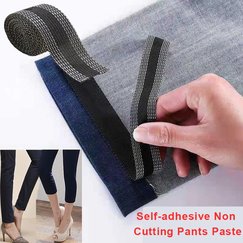 Bow Ties Self-Adhesive Pants Paste Non-cutting Trouser Stickers Edge Shorten Repair Quickly For Jean DIY Clothing Sewing FabricBow
Bow Ties Self-Adhesive Pants Paste Non-cutting Trouser Stickers Edge Shorten Repair Quickly For Jean DIY Clothing Sewing FabricBow
