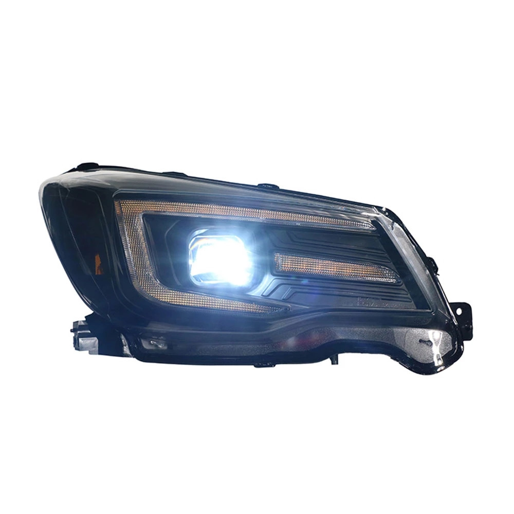 Car Headlights Assembly For Forester 2013-20 16 DRL Daytime Running Lights Headlamp LED Bi Xenon Bulb Fog Lights