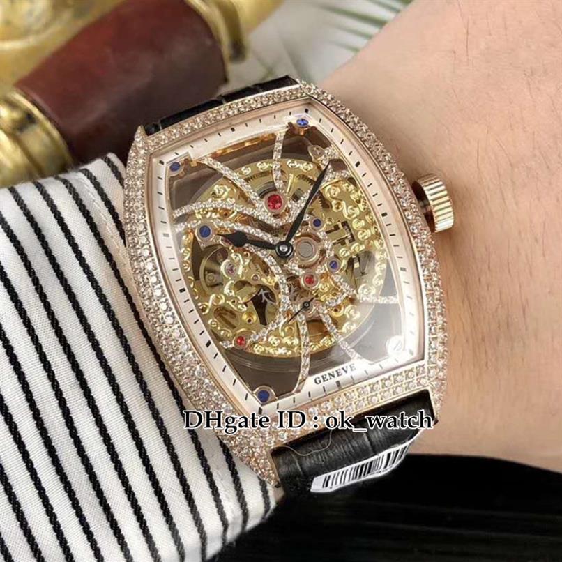 High quality 8880 B S6 SQT D Men's Collection Diamond bezel Skeleton Dial Tourbillon Automatic Mens Watch Rose gold case Leat240S, F1274
High quality 8880 B S6 SQT D Men's Collection Diamond bezel Skeleton Dial Tourbillon Automatic Mens Watch Rose gold case Leat240S, F1274