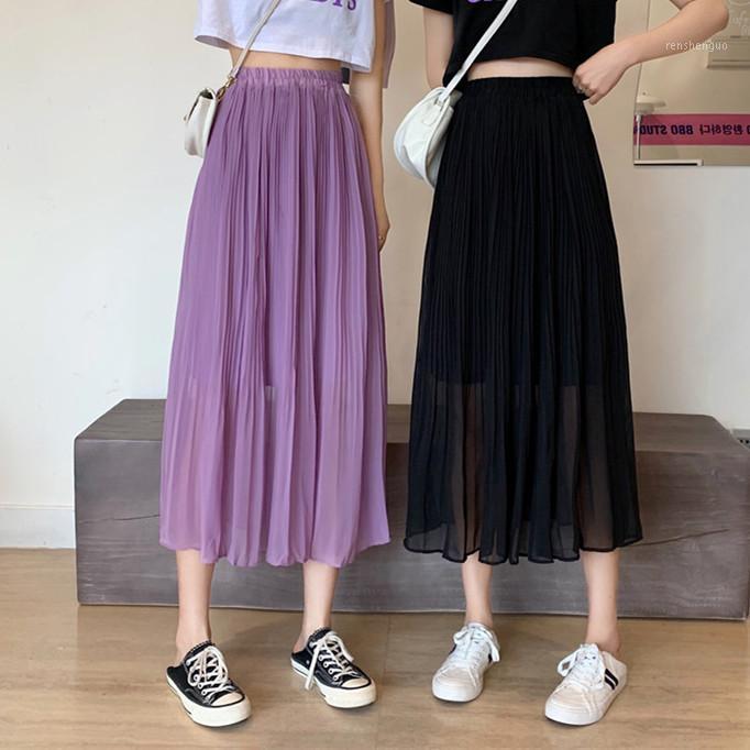 Skirts Spring And Summer 2022 High-waisted Thin Pleated Chiffon A-line Skirt Korean Version Of All-match Mid-length, Black
Skirts Spring And Summer 2022 High-waisted Thin Pleated Chiffon A-line Skirt Korean Version Of All-match Mid-length, Black