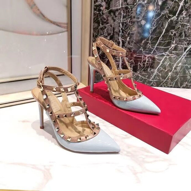 Paris top designer women's sandals fashion high heels riveted patent leather sewing pointed shoes elegant large 35-42, Red
Paris top designer women's sandals fashion high heels riveted patent leather sewing pointed shoes elegant large 35-42, Red