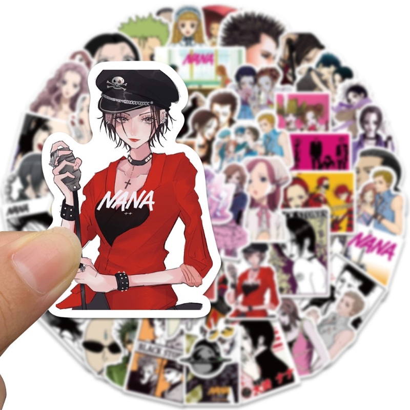 50Pcs Hot Japanese Classic Anime NANA Stickers Cartoon DIY Toy Car Skateboard Motor Laptop Decals Graffiti Children Sticker