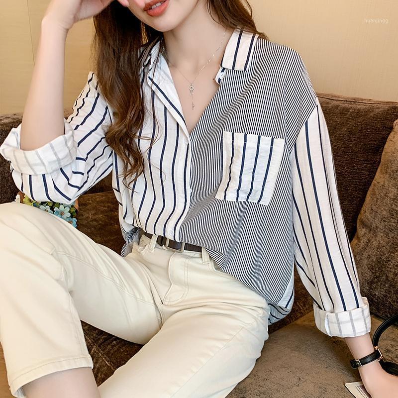 Will ~ Spell Color Stripe Cotton Shirt Female Spring Han Fan The Loose Casual Women' Blouses & Shirts, Orange
Will ~ Spell Color Stripe Cotton Shirt Female Spring Han Fan The Loose Casual Women' Blouses & Shirts, Orange
