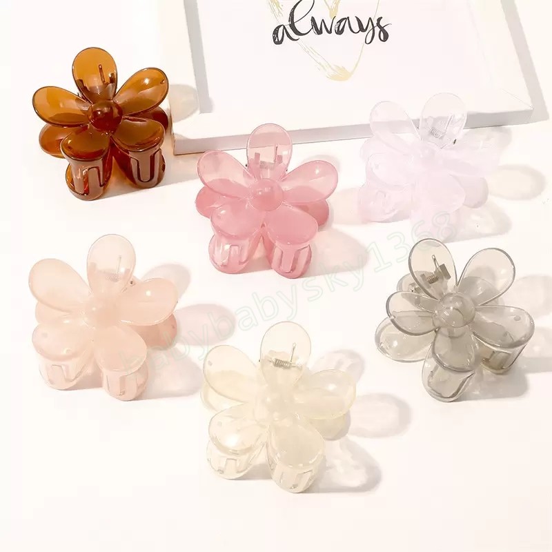 Transparent Flowers Hair Clips Clamp Women Medium Size Plastic Hair Claws Female Flower Scrunchies Ponytail Hairpins Length 7 CM, Mixed color
Transparent Flowers Hair Clips Clamp Women Medium Size Plastic Hair Claws Female Flower Scrunchies Ponytail Hairpins Length 7 CM, Mixed color