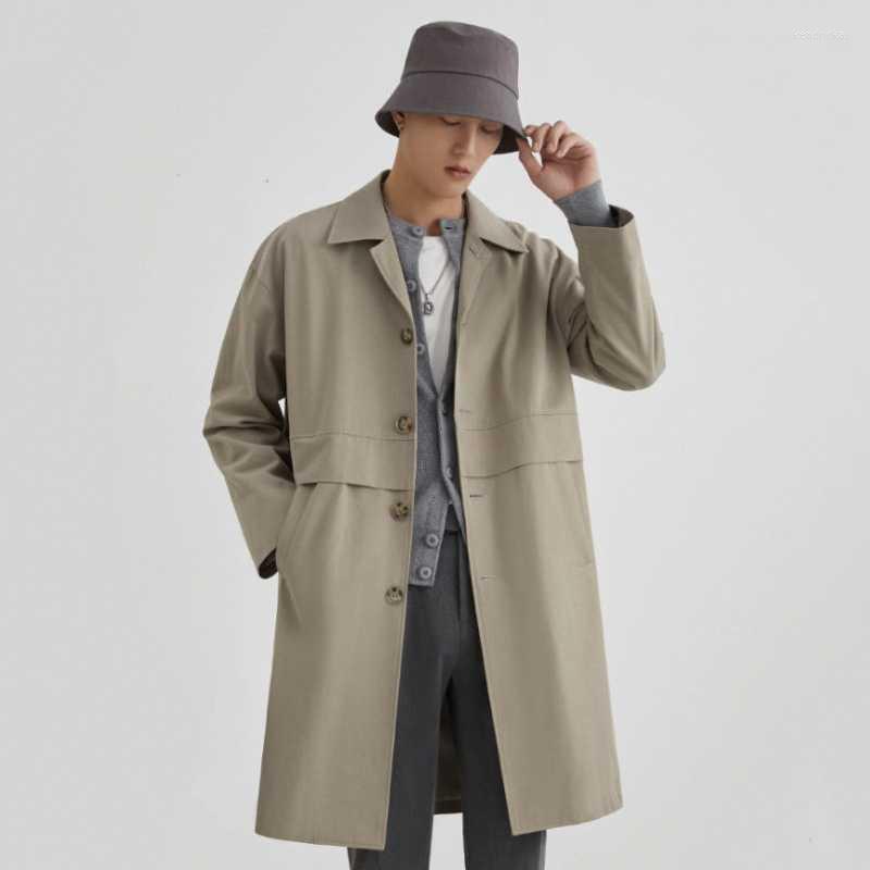 Men's Trench Coats Spring Autumn Coat Men's Profile Lapel Long Korean Version Handsome Over The Knee Fashion JacketMen's Kend22, Beige
Men's Trench Coats Spring Autumn Coat Men's Profile Lapel Long Korean Version Handsome Over The Knee Fashion JacketMen's Kend22, Beige