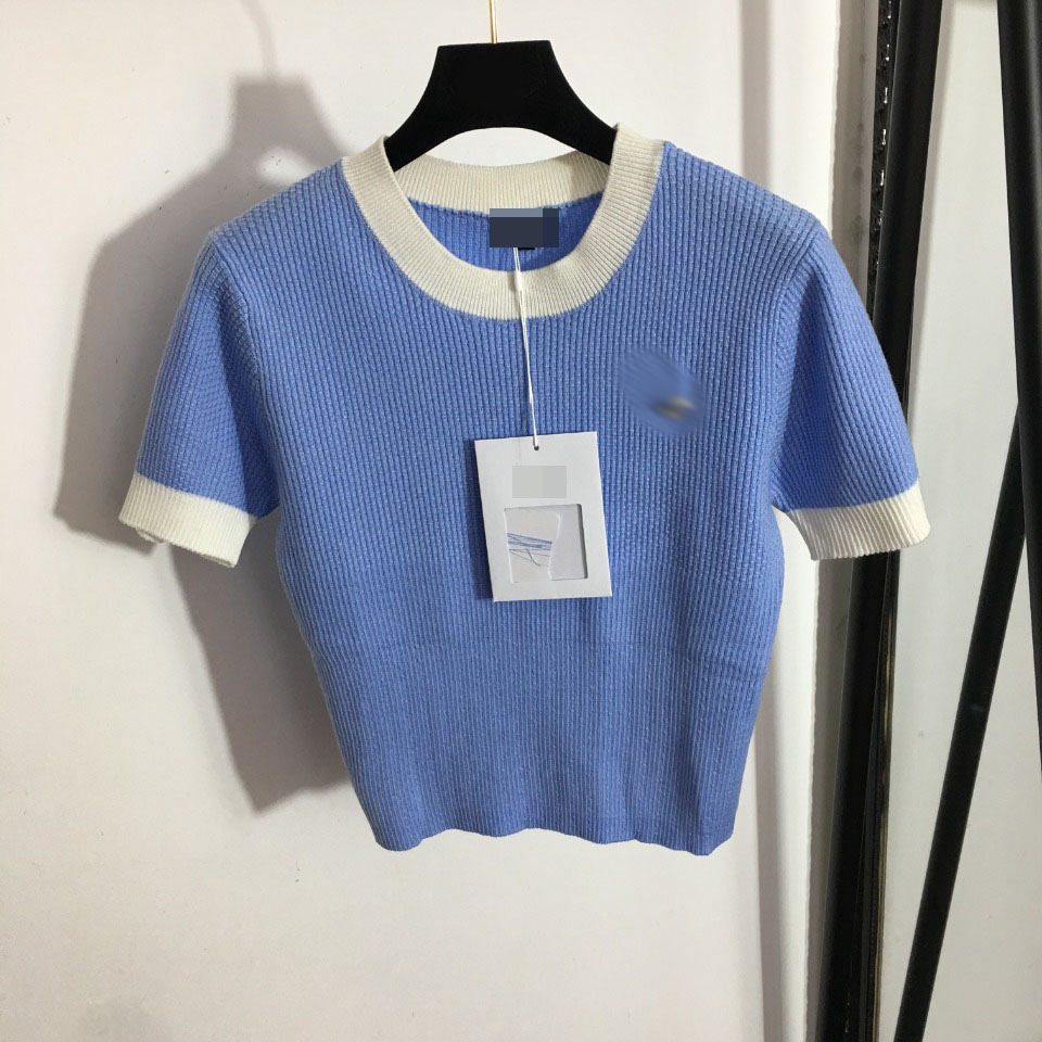 501 2022 Spring Summer Brand Same Style Regular Short Sleeve Crew Neck Pink Black Blue Kint Sweater Women Clothes QIAN
501 2022 Spring Summer Brand Same Style Regular Short Sleeve Crew Neck Pink Black Blue Kint Sweater Women Clothes QIAN