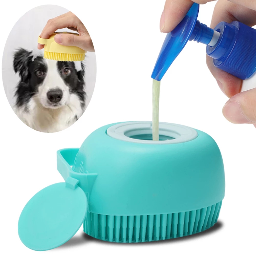 Bathroom Dog Grooming Dog Bath Brush Massage Gloves Soft Safety Silicone Comb with Shampoo Box Pet Accessories for Cats Shower Tool 3893 C0708G01, As shown
Bathroom Dog Grooming Dog Bath Brush Massage Gloves Soft Safety Silicone Comb with Shampoo Box Pet Accessories for Cats Shower Tool 3893 C0708G01, As shown