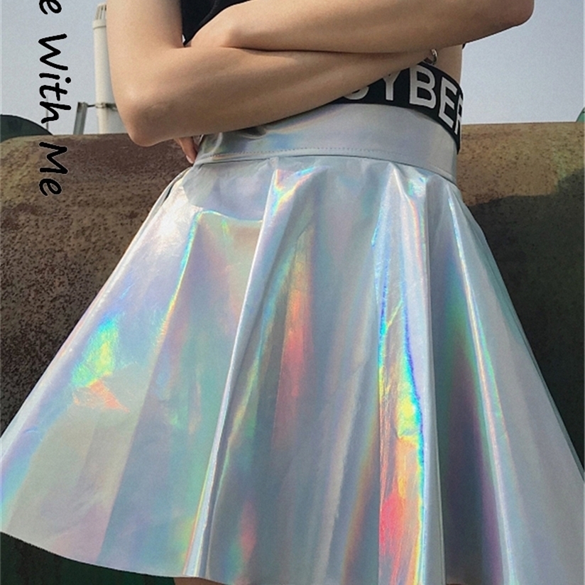Jo's Magia Box Y2k Holographic Pleated Sexy Women Mini Skirts PU Rainbow Laser Harajuku Party Club High-waisted Women's 220322, Ball gown silver
Jo's Magia Box Y2k Holographic Pleated Sexy Women Mini Skirts PU Rainbow Laser Harajuku Party Club High-waisted Women's 220322, Ball gown silver