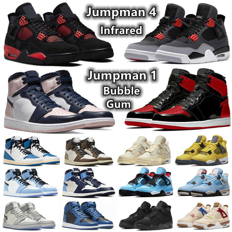 1 Bred Patent Jumpman 4 Red Thunder Mens Basketball shoes 1s Bubble Gum Dark Marina Mocha Blue 4s Lightning Infrared Sail Men women trainers, Color#7
1 Bred Patent Jumpman 4 Red Thunder Mens Basketball shoes 1s Bubble Gum Dark Marina Mocha Blue 4s Lightning Infrared Sail Men women trainers, Color#7