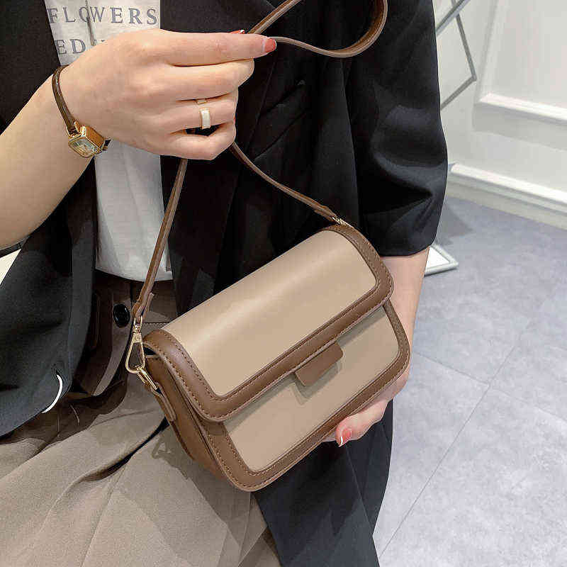 CMM Small PU Leather Flap Purse Crossbody Bag for Women 2022 Vintage In Trend Fashion Shoulder Handbags and Purses Luxury Designer 220511