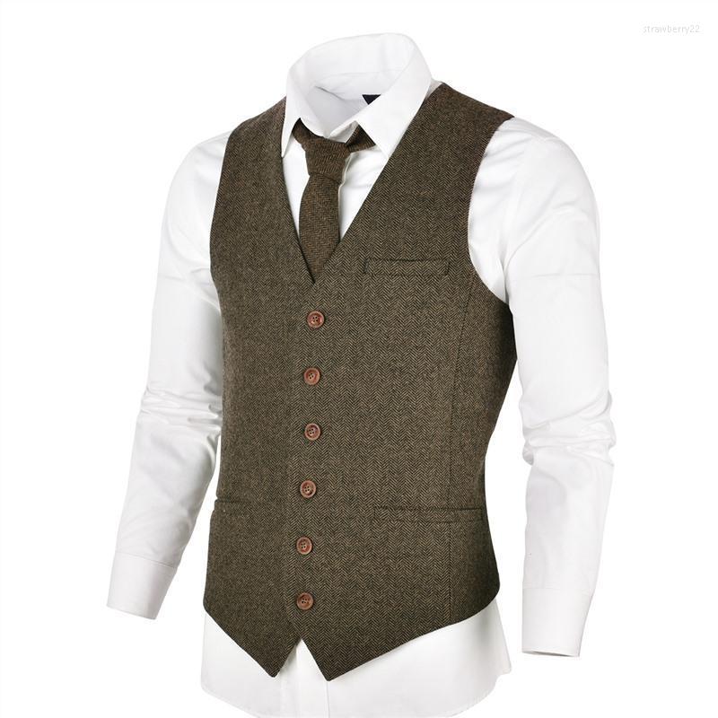 Men's Vests Vest Brown V Neck Boutique Herringbone Wool Tweed Slim Fit Waistcoat Casual Formal Business Groomman For Wedding 2022 Stra22, Dark grey
Men's Vests Vest Brown V Neck Boutique Herringbone Wool Tweed Slim Fit Waistcoat Casual Formal Business Groomman For Wedding 2022 Stra22, Dark grey