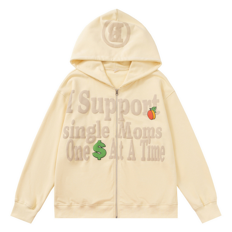 Men Casual Puffed Letter Print Hoodie College Style Sweatshirt American Men Streetwear Harajuku Cotton Sweatshirt Hoodie 220816