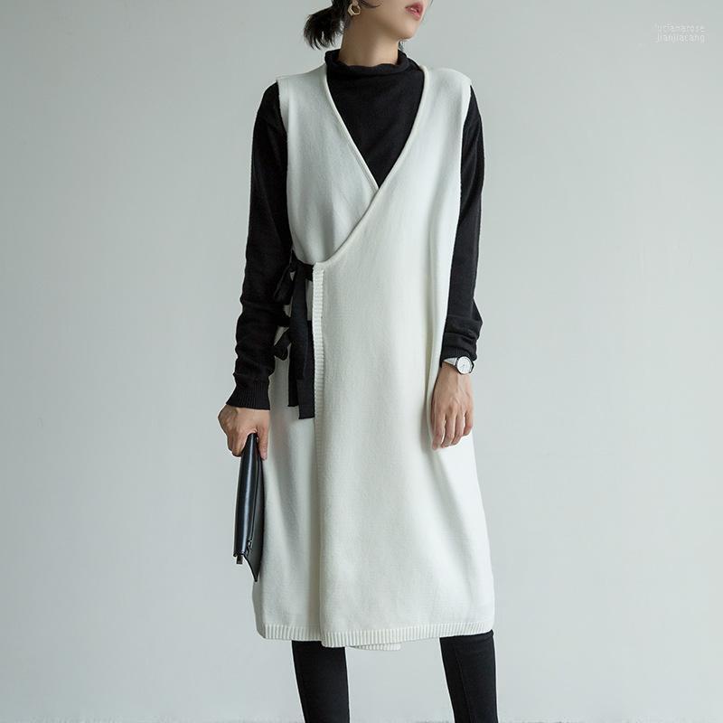 Women's Vests Johnature Korean Loose Women Knitted Vest Streetwear Sleeveless Cardigan Autumn Clothes 2022 Side Lace Up Long Sweater Luci22, White
Women's Vests Johnature Korean Loose Women Knitted Vest Streetwear Sleeveless Cardigan Autumn Clothes 2022 Side Lace Up Long Sweater Luci22, White