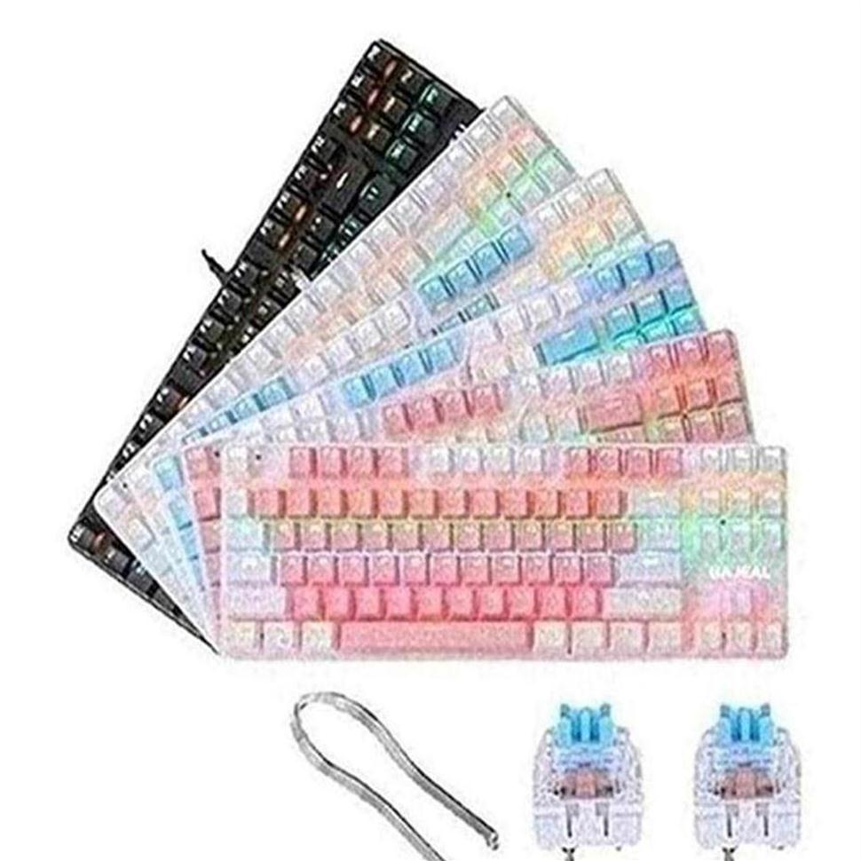 Epacket Gaming Mechanical Keyboard 87 keys Game Anti-ghosting Blue Switch Color Backlit Wired Keyboard For pro Gamer Laptop PC244c
Epacket Gaming Mechanical Keyboard 87 keys Game Anti-ghosting Blue Switch Color Backlit Wired Keyboard For pro Gamer Laptop PC244c