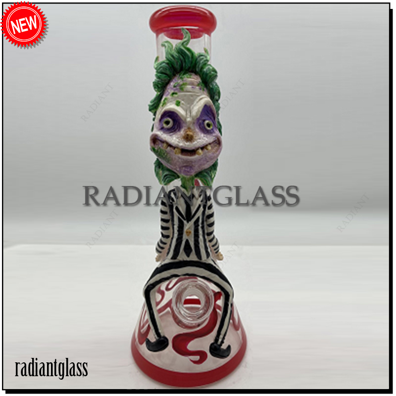 13" creepy Cult 3D beaker Bong Tall Hookahs comic Clown Skull thick Heady glass bongs with diffused downstem big bongs
13" creepy Cult 3D beaker Bong Tall Hookahs comic Clown Skull thick Heady glass bongs with diffused downstem big bongs