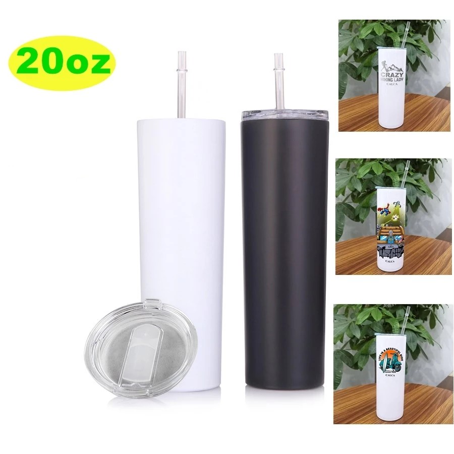 20oz Sublimation Mugs Blanks Straight Stainless Steel Tumblers With Lids and Straws DIY Gift Water Bottle Cups 0513, White
20oz Sublimation Mugs Blanks Straight Stainless Steel Tumblers With Lids and Straws DIY Gift Water Bottle Cups 0513, White