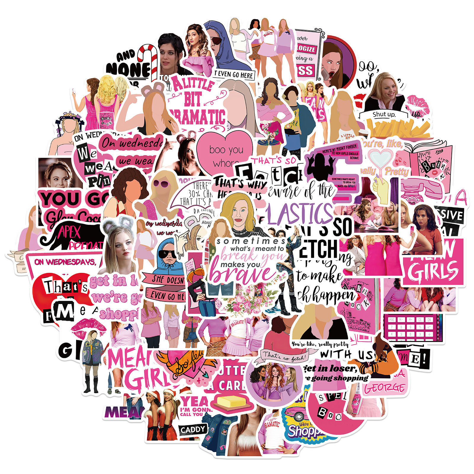 New Sexy 100Pcs Mean Girl American Drama Pink Graffiti Sticker DIY For Laptop Refrigerator Skateboard Guitar Luggage Classic Toy Sticker
New Sexy 100Pcs Mean Girl American Drama Pink Graffiti Sticker DIY For Laptop Refrigerator Skateboard Guitar Luggage Classic Toy Sticker
