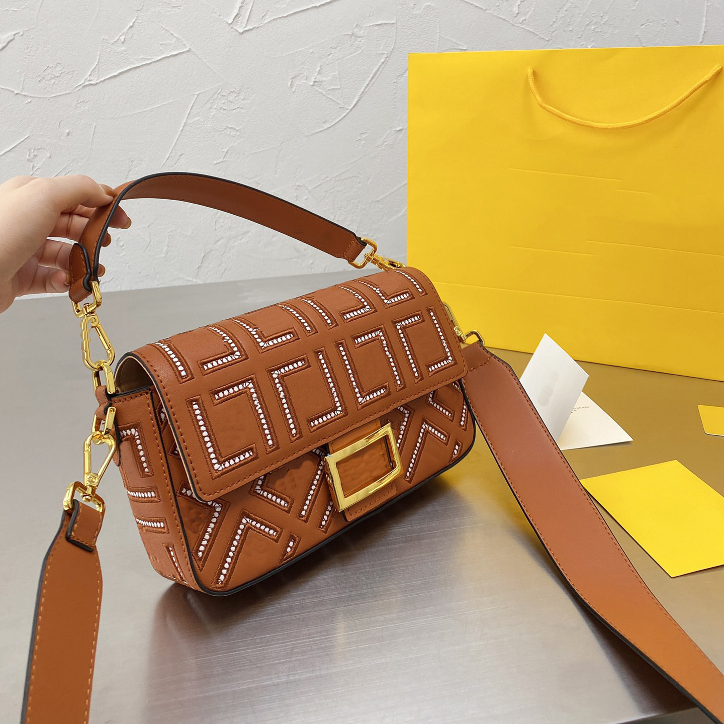 Lady Bags Baguette bag Fashion Leather Bag Original Quality ladybag Underarms Shoulderbag Underarmbag Classic Handbag Handbags Suit-bags Casual Tote, Yellow
Lady Bags Baguette bag Fashion Leather Bag Original Quality ladybag Underarms Shoulderbag Underarmbag Classic Handbag Handbags Suit-bags Casual Tote, Yellow