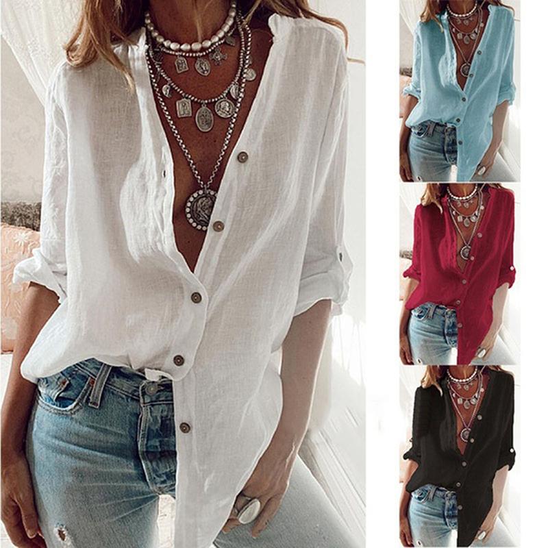 Women' Blouses & Shirts 2022 Womens Tops And Plus Size Print Long-sleeved White Shirt Female Summer Design Loose Wild Top Wholesale
Women' Blouses & Shirts 2022 Womens Tops And Plus Size Print Long-sleeved White Shirt Female Summer Design Loose Wild Top Wholesale