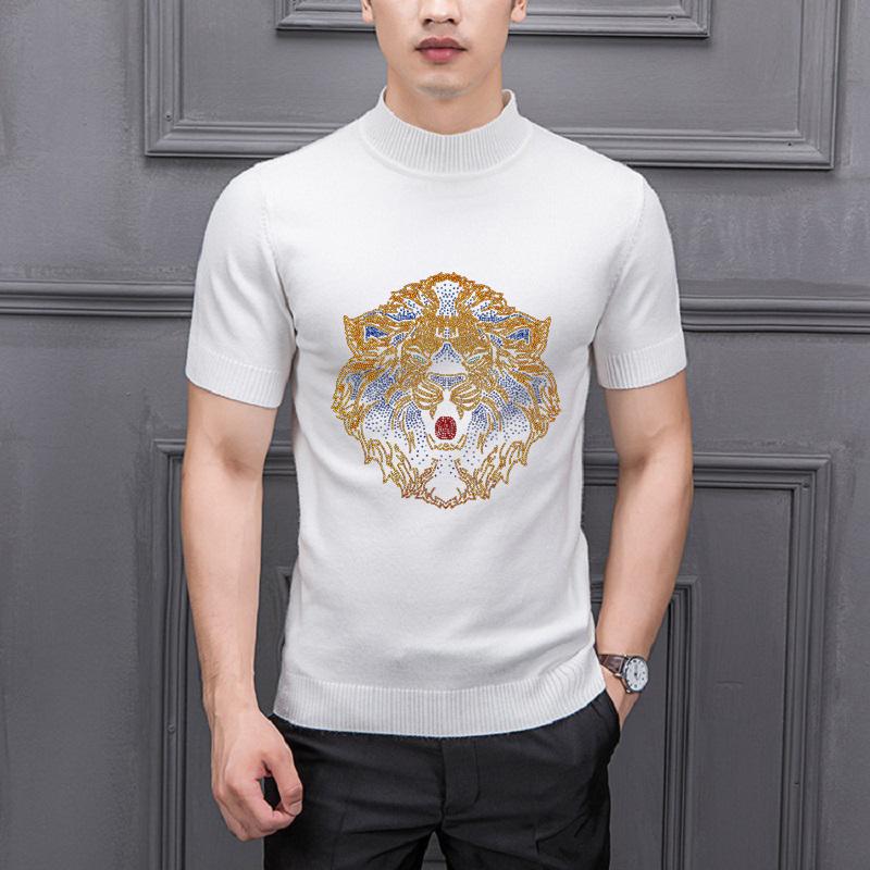 Men's T-Shirts Youth Knitted T-Shirt Soft Sweater Men Autumn And Winter Casual Wool Round Neck Cashmere Short SleevesMen's, As shown asian size
Men's T-Shirts Youth Knitted T-Shirt Soft Sweater Men Autumn And Winter Casual Wool Round Neck Cashmere Short SleevesMen's, As shown asian size