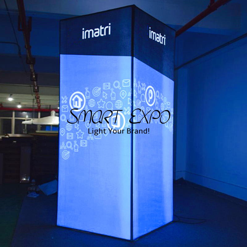 SEG Aluminum Profile Frame Backlit Advertising Display (80x80x250cm)