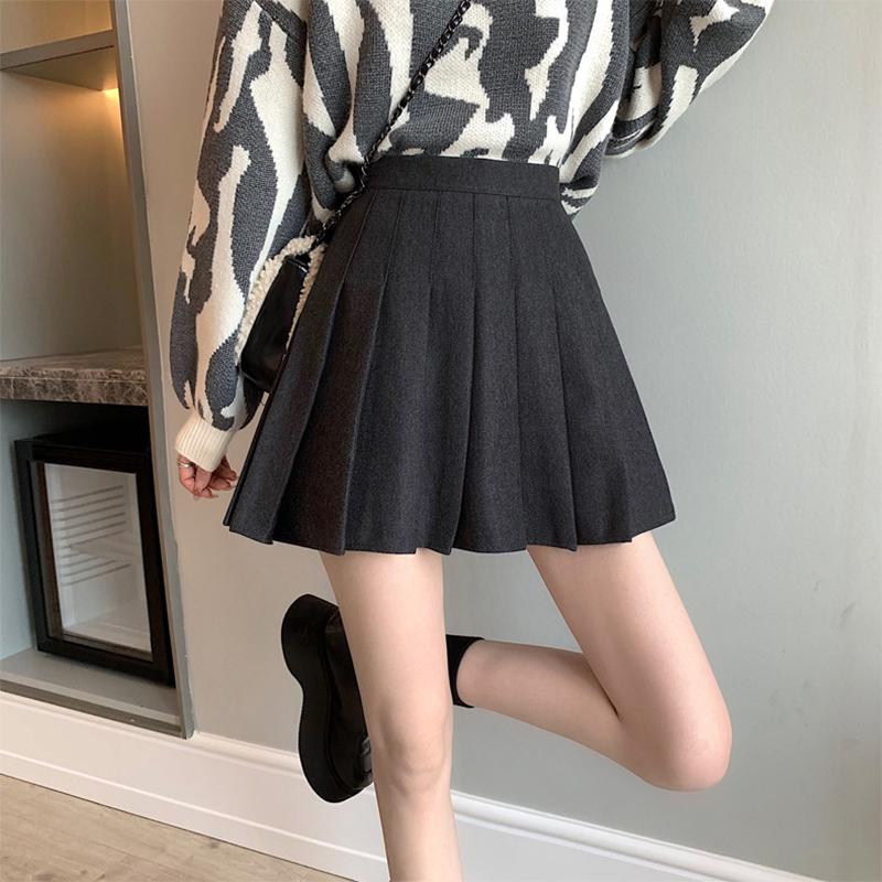 Skirts Woolen Pleated Mini Skirt Young Women 2022 Autumn And Winter High Waist Wool Tweed A-line Sexy Hipline Short SXHBSQ667, Black
Skirts Woolen Pleated Mini Skirt Young Women 2022 Autumn And Winter High Waist Wool Tweed A-line Sexy Hipline Short SXHBSQ667, Black