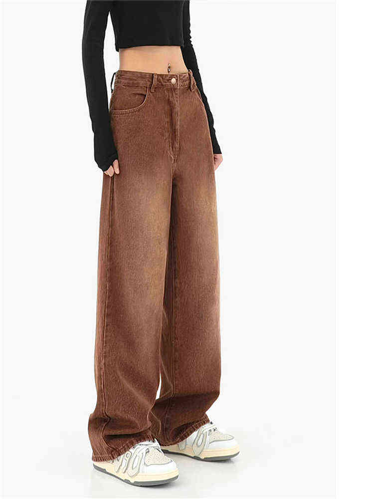 Korean Style Women Jeans Denim Vintage Wide Leg Jean Boots Fashion Loose Long Length Streetwear Female Pants Casual Solid Pants T220728, Camel
Korean Style Women Jeans Denim Vintage Wide Leg Jean Boots Fashion Loose Long Length Streetwear Female Pants Casual Solid Pants T220728, Camel