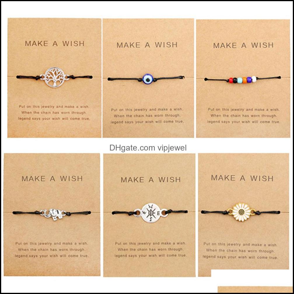 Charm Bracelets Jewelry Handmade Braided Bracelet For Couples Geometric Map Elephant Compass Nazar Evil Blue Eye Friendship Gift Drop Delive
Charm Bracelets Jewelry Handmade Braided Bracelet For Couples Geometric Map Elephant Compass Nazar Evil Blue Eye Friendship Gift Drop Delive