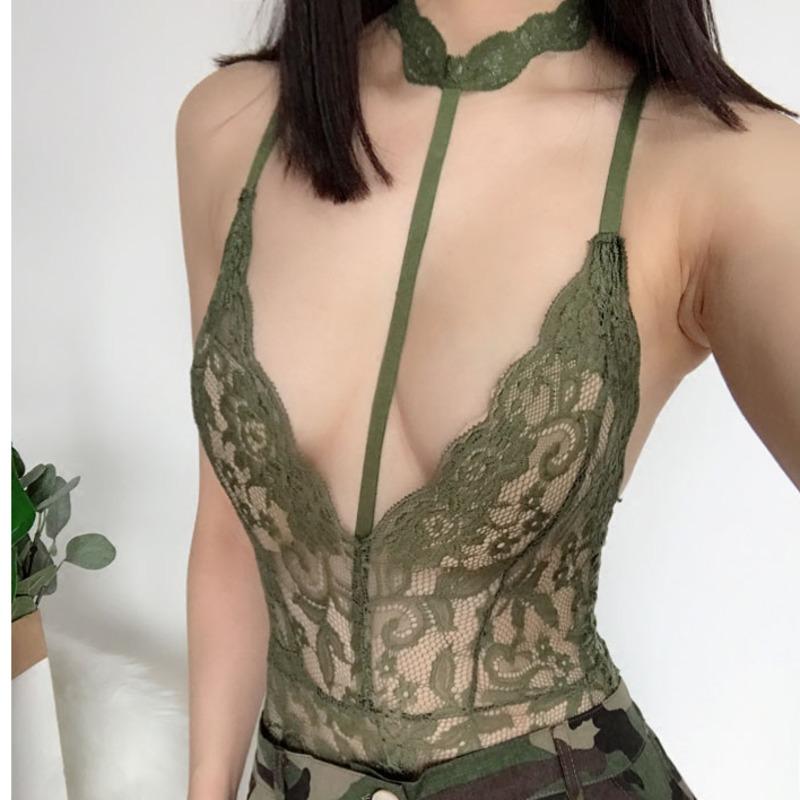 Women's Jumpsuits & Rompers Sexy Skinny Low Chest Hanging Neck Perspective Lace Mesh Beach Big Backless Tops Bodysuits S156, Black
Women's Jumpsuits & Rompers Sexy Skinny Low Chest Hanging Neck Perspective Lace Mesh Beach Big Backless Tops Bodysuits S156, Black