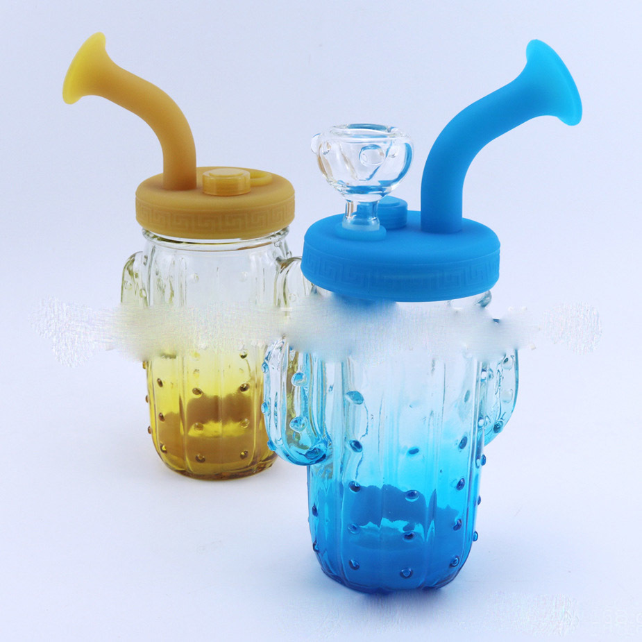 8.4" new hookahs glass bong silicone water pipe bongs cactus pipes cross-border hot tobacco accessories 
8.4" new hookahs glass bong silicone water pipe bongs cactus pipes cross-border hot tobacco accessories