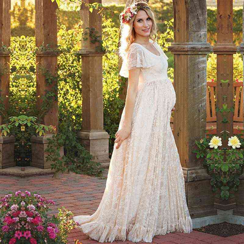 NEW Maternity Dresses For Photo Shoot Lace Pregnant Women Flounced Short Sleeve Dress Lady Elegant Lace Party dress G220418, Rose red
NEW Maternity Dresses For Photo Shoot Lace Pregnant Women Flounced Short Sleeve Dress Lady Elegant Lace Party dress G220418, Rose red