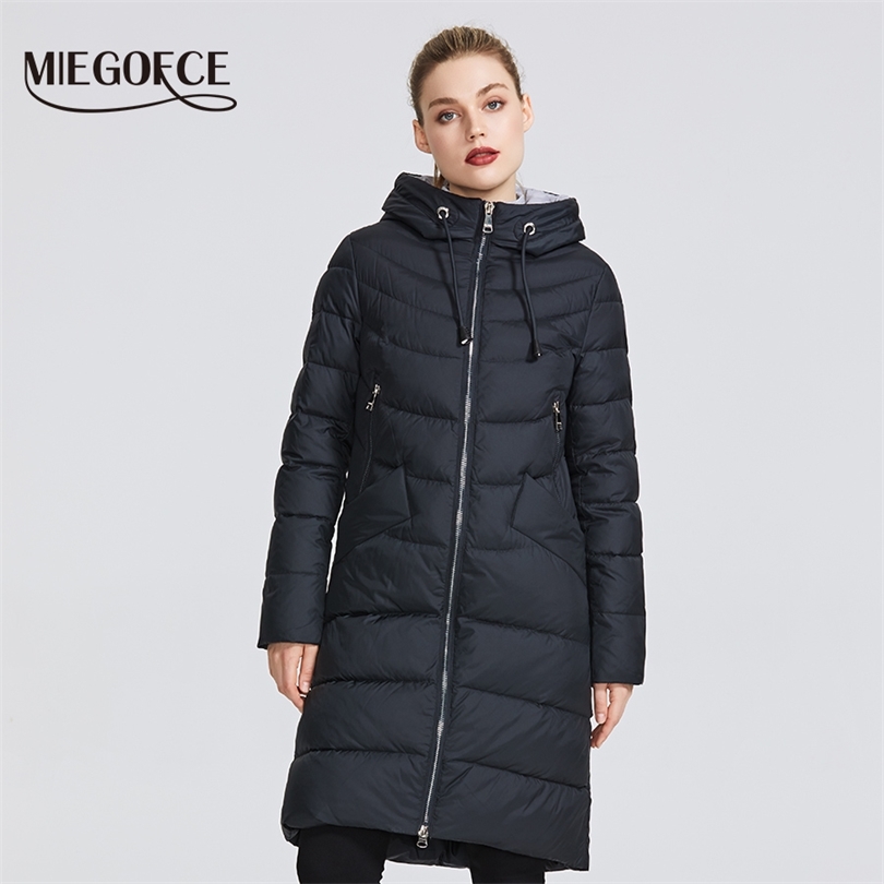 MIEGOFCE New Winter Women's Jacket Coat Simple Women Parkas Warm Winter Women's Coat HighQuality BiologicalDown Parkas 200928