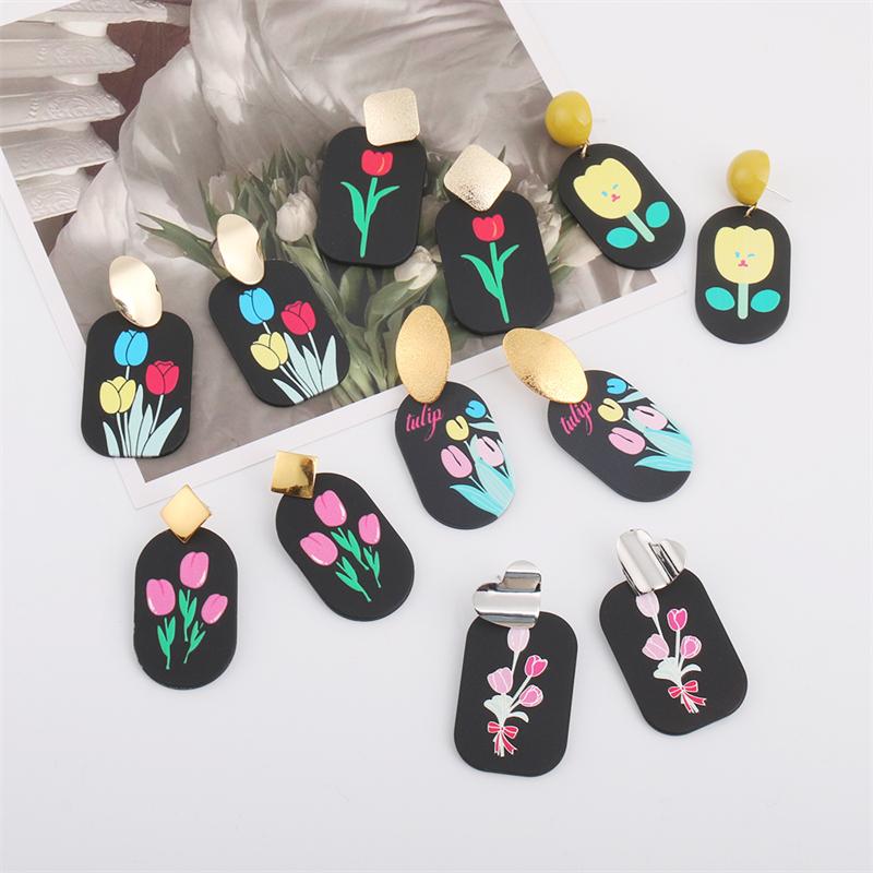 Dangle & Chandelier Geometric Beauty Flowers Print Earrings For Women Girls 2022 Design Acrylic Fashion Party Show Birthday Gift Jewelry
Dangle & Chandelier Geometric Beauty Flowers Print Earrings For Women Girls 2022 Design Acrylic Fashion Party Show Birthday Gift Jewelry