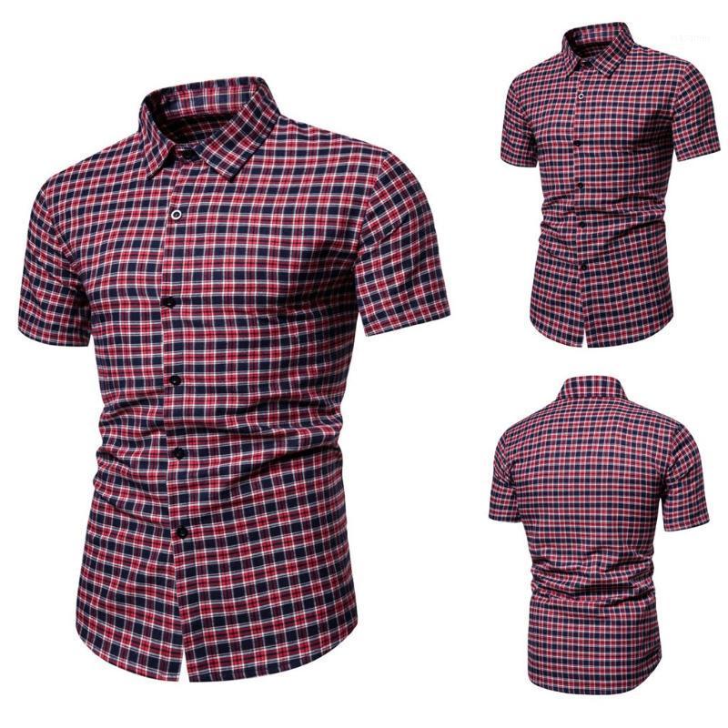 Men's Casual Shirts Shirt Mens Fashion Vintage Plaid Printed Splicing Colorful Stripe Short Sleeve Loose Camisas For Men Jun2, Red
Men's Casual Shirts Shirt Mens Fashion Vintage Plaid Printed Splicing Colorful Stripe Short Sleeve Loose Camisas For Men Jun2, Red