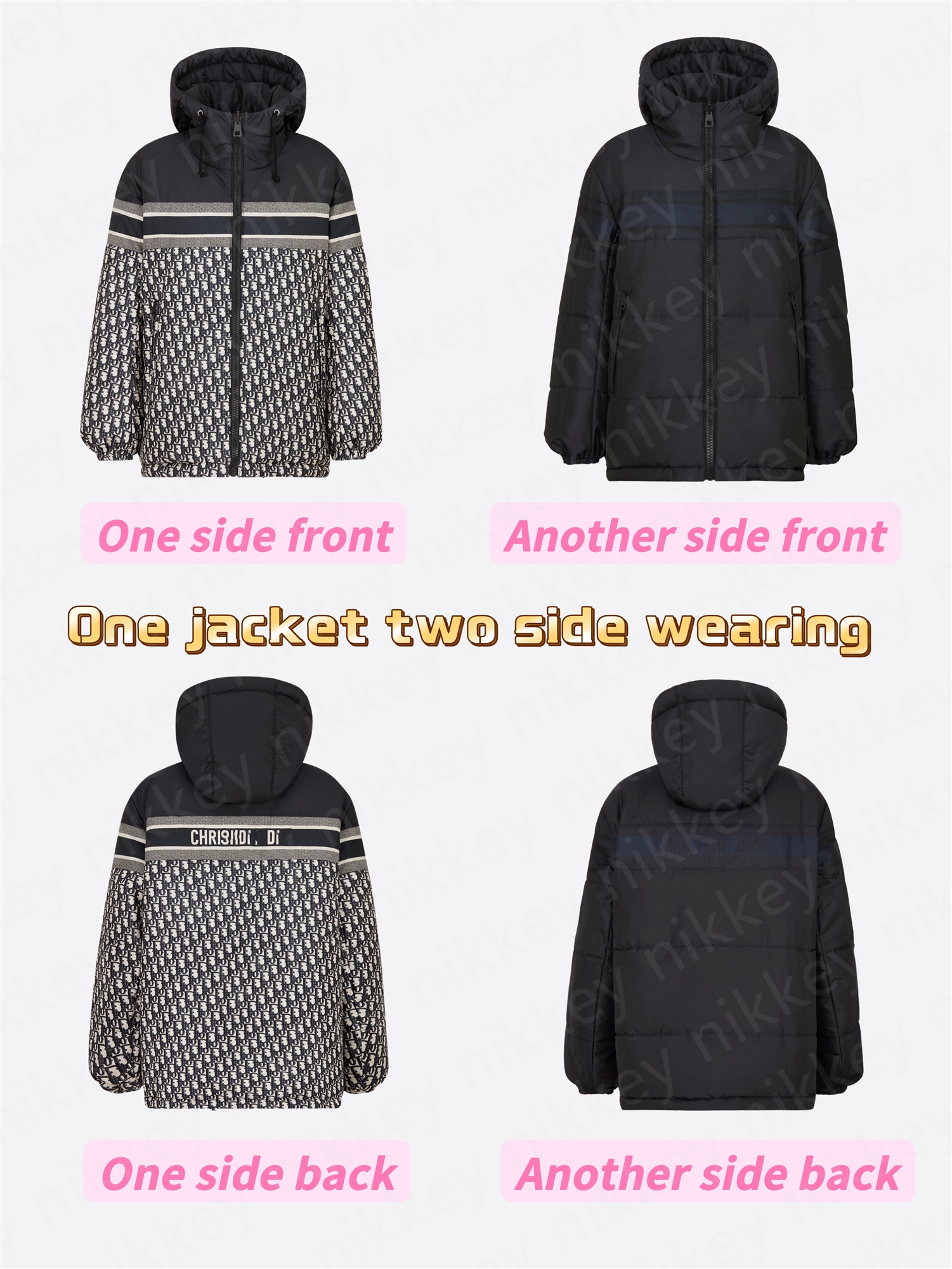Mens Down Jacket Two-Side wearing Parkas winter REVERSIBLE Coats Hooded Top Quality coat Men Women Casual Outdoor Feather Outwear Keep warm Thick double side with hat, Logistics difference do not shoot
Mens Down Jacket Two-Side wearing Parkas winter REVERSIBLE Coats Hooded Top Quality coat Men Women Casual Outdoor Feather Outwear Keep warm Thick double side with hat, Logistics difference do not shoot