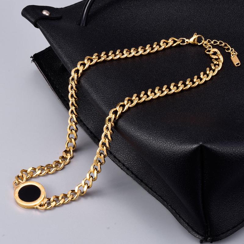 Pendant Necklaces One Piece Black And White Shell Roman Numerals Necklace For Women Luxury Elegant Titanium Steel Choker JewelryPendant
Pendant Necklaces One Piece Black And White Shell Roman Numerals Necklace For Women Luxury Elegant Titanium Steel Choker JewelryPendant