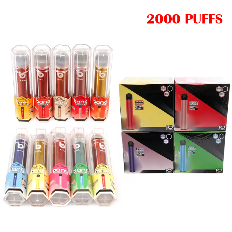 E cigarettes Puff vaper Disposable Vape Bang XXL 2% 5% 6% Switch starter kit Device 2000 Puffs 800mAh Power Battery Pre-filled 6ml
E cigarettes Puff vaper Disposable Vape Bang XXL 2% 5% 6% Switch starter kit Device 2000 Puffs 800mAh Power Battery Pre-filled 6ml