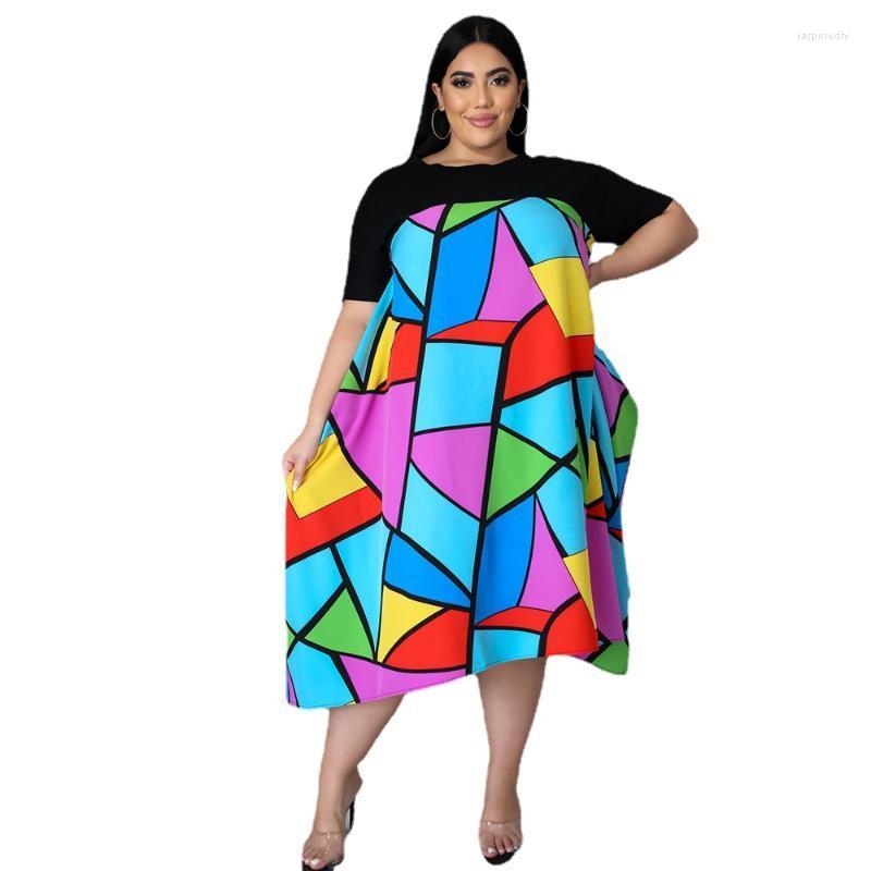 Plus Size Dresses Printed Dress Color Plaid Fashion Women Clothing High Street Wear Ropa Mujer Talla Grande Jasp22, Multi
Plus Size Dresses Printed Dress Color Plaid Fashion Women Clothing High Street Wear Ropa Mujer Talla Grande Jasp22, Multi