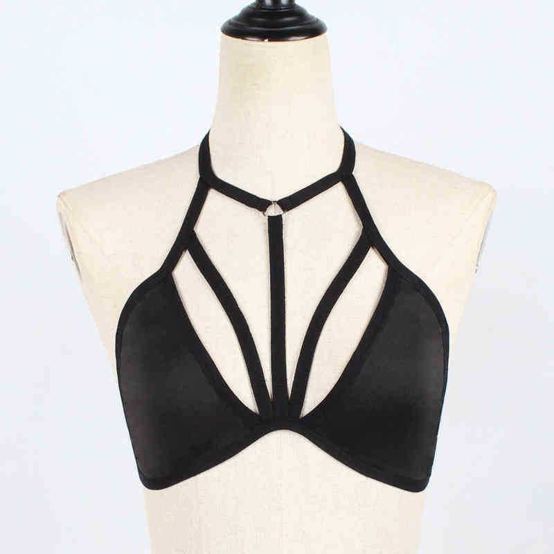 Nxy Sexy Underwear Sexy Bandage Lace Bra Women's Underwear Plus Size Erotic Hollow Out Lingerie Crop Tops Lenceria Sensual Mujer 0401