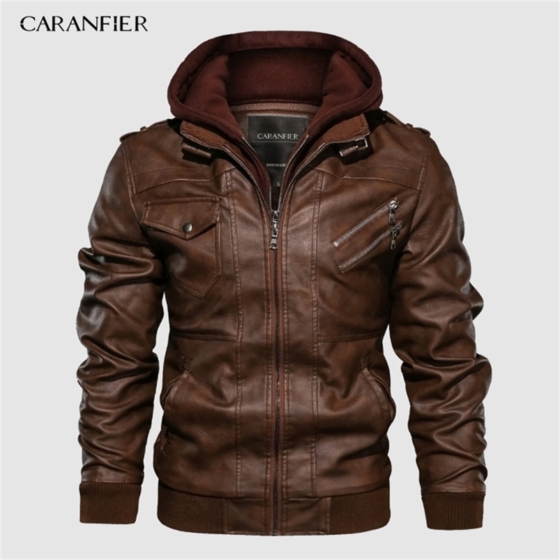 CARANFIER Mens PU Hooded Jackets Coats Motorcycle Biker Faux Leather Jacket Men Classic Winter Clothes European Size 220727, No hood black
CARANFIER Mens PU Hooded Jackets Coats Motorcycle Biker Faux Leather Jacket Men Classic Winter Clothes European Size 220727, No hood black