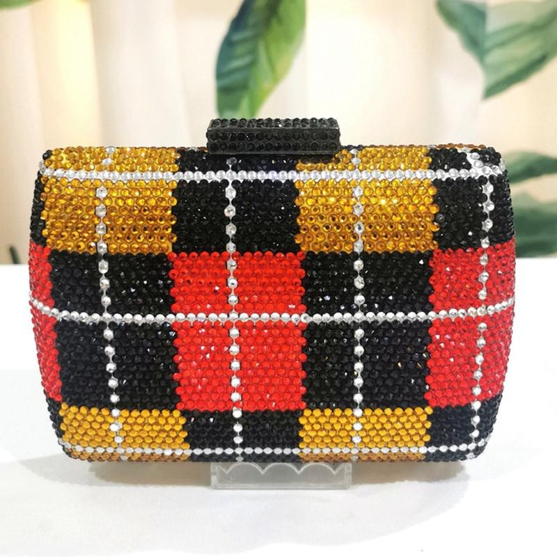 Evening Bags Crystal Women Clutch Purse High Quality Yellow/Black/White/Red Multicolored Diamond Clutches Phone Case Lady BagsEvening
Evening Bags Crystal Women Clutch Purse High Quality Yellow/Black/White/Red Multicolored Diamond Clutches Phone Case Lady BagsEvening