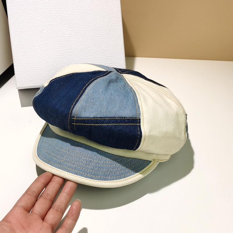 Berets Sboy Cap Patchwork Color Denim Hats For Women Female Beret British Style Painter Spring Summer 2022 Brand Octagonal CapBerets, White
Berets Sboy Cap Patchwork Color Denim Hats For Women Female Beret British Style Painter Spring Summer 2022 Brand Octagonal CapBerets, White