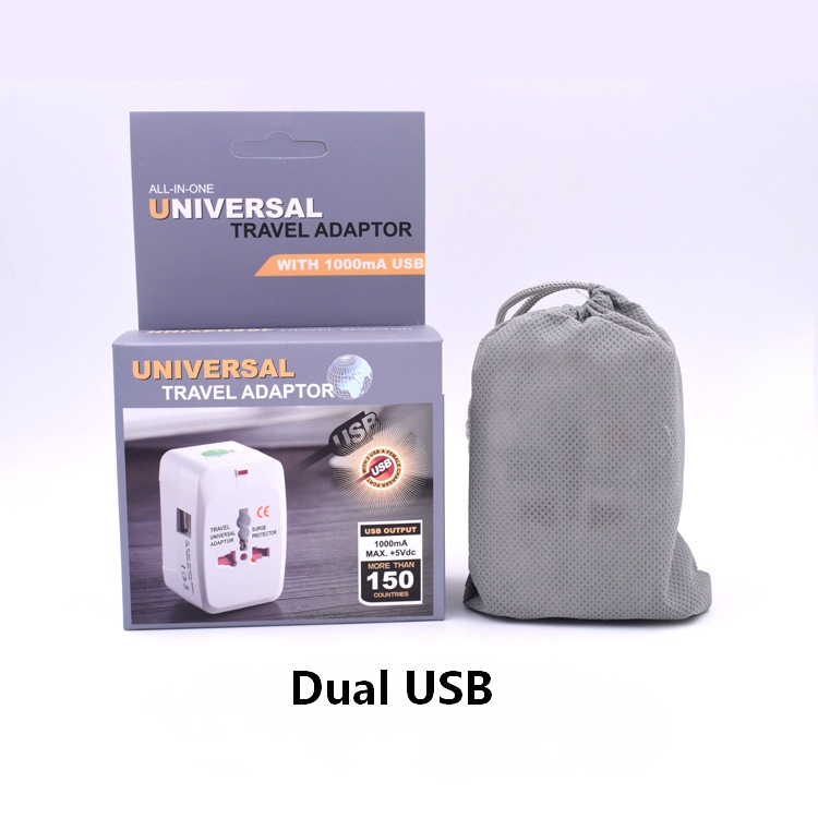 2 USB Charging Universal Travel Adapter All-in-one International World Travel AC Power Converter Plug Adaptor Socket with AU US UK EU converters