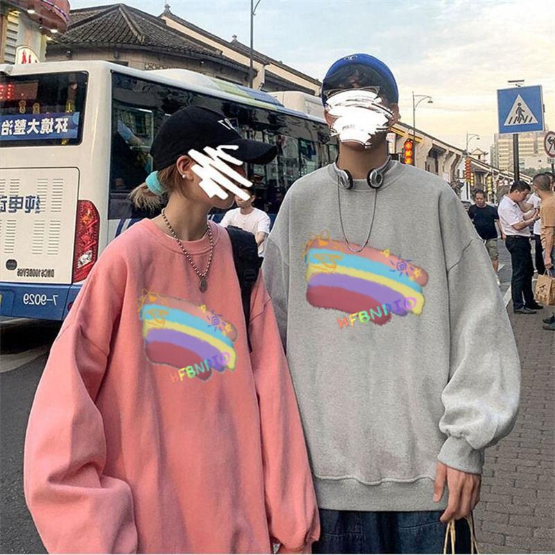 Women's Hoodies & Sweatshirts Sweatshirt Woman Ins Rainbow Print Couple Clothing Winter Plus Fleece Casual Pullovers O-Neck Oversized Kpop C, Black
Women's Hoodies & Sweatshirts Sweatshirt Woman Ins Rainbow Print Couple Clothing Winter Plus Fleece Casual Pullovers O-Neck Oversized Kpop C, Black