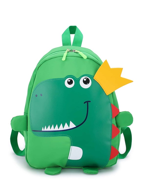 Boys Cartoon Dinosaur Appliques Backpack SHE