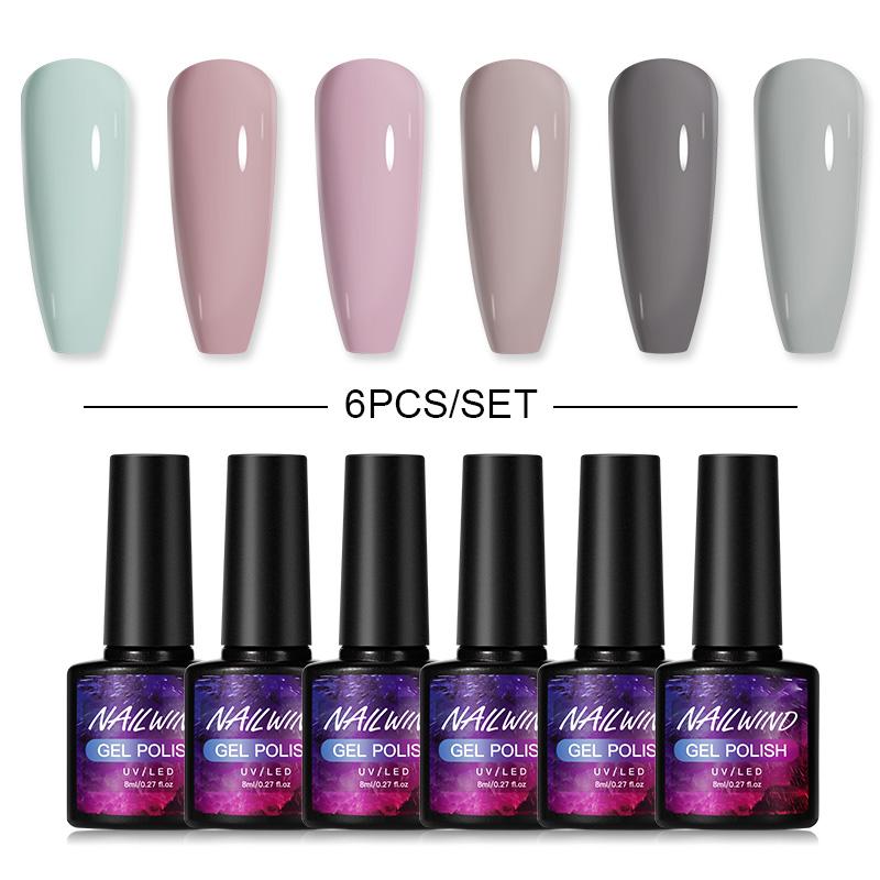 Nail Art Kits 6PCS Gel Polish Set Manicure Semipermanent Need UV LED Varnish Hybrid Regular Glitter Glue Design ArtNail
Nail Art Kits 6PCS Gel Polish Set Manicure Semipermanent Need UV LED Varnish Hybrid Regular Glitter Glue Design ArtNail