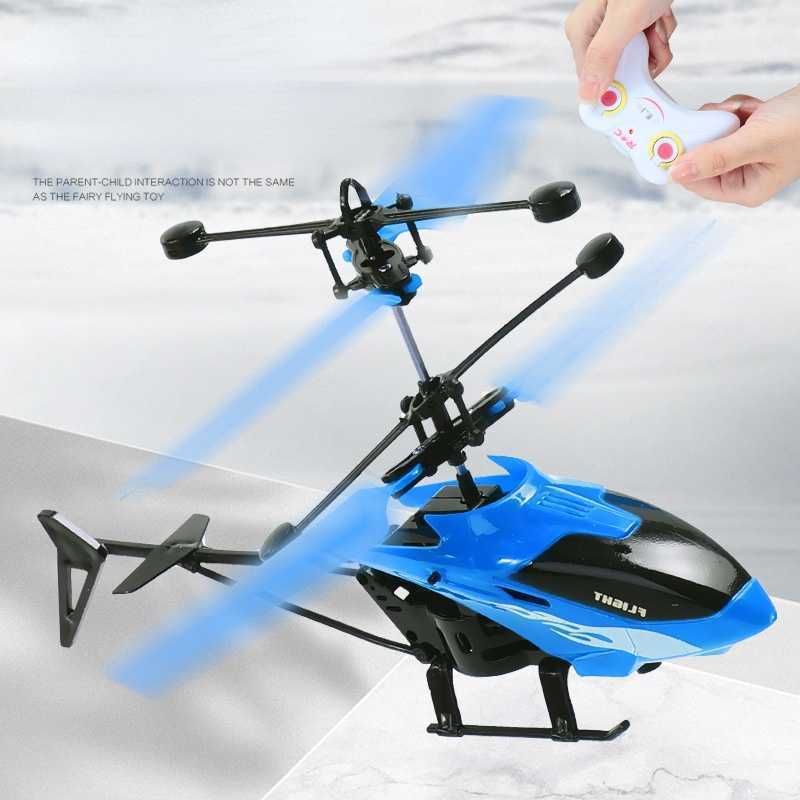 Remote Control Quadcopter Induction 2CH Suspension Helicopter Fall-resistant Charging Light Aircraft