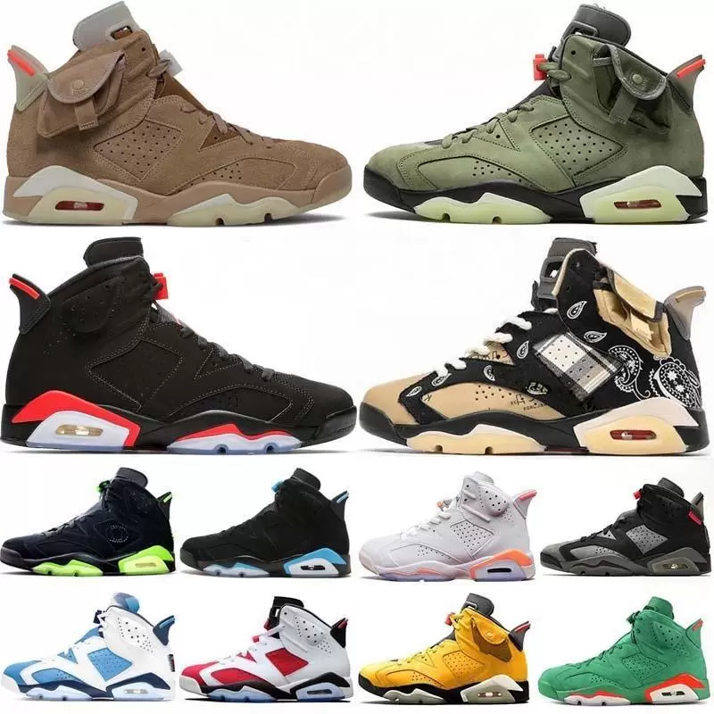 2023 Top Quality Jumpman 6 Jorden 6s Mens Basketball Shoes DMP Women Designer Trainers Retro Sports Jorden 6 Sneakers UNC Travis British Khaki Midnight Navy Carmine, 15
2023 Top Quality Jumpman 6 Jorden 6s Mens Basketball Shoes DMP Women Designer Trainers Retro Sports Jorden 6 Sneakers UNC Travis British Khaki Midnight Navy Carmine, 15