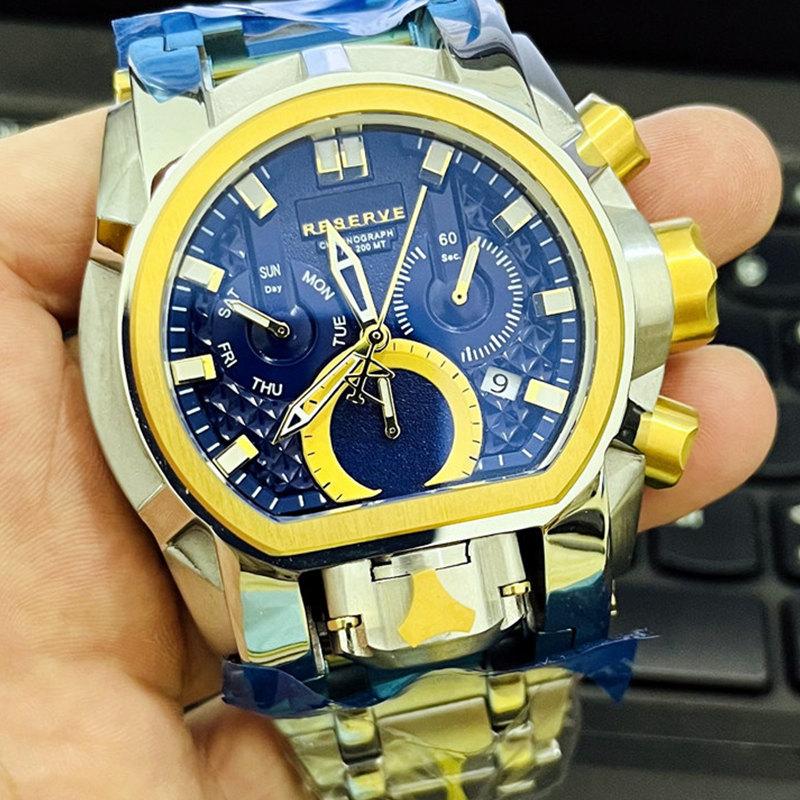 Wristwatches Invincible Reserve Bolt Zeus Men Watch Luminous Chronograph Stainless Steel Luxury Watches Invicto Reloj De Hombre DropWristwat, Ivt340a-3
Wristwatches Invincible Reserve Bolt Zeus Men Watch Luminous Chronograph Stainless Steel Luxury Watches Invicto Reloj De Hombre DropWristwat, Ivt340a-3